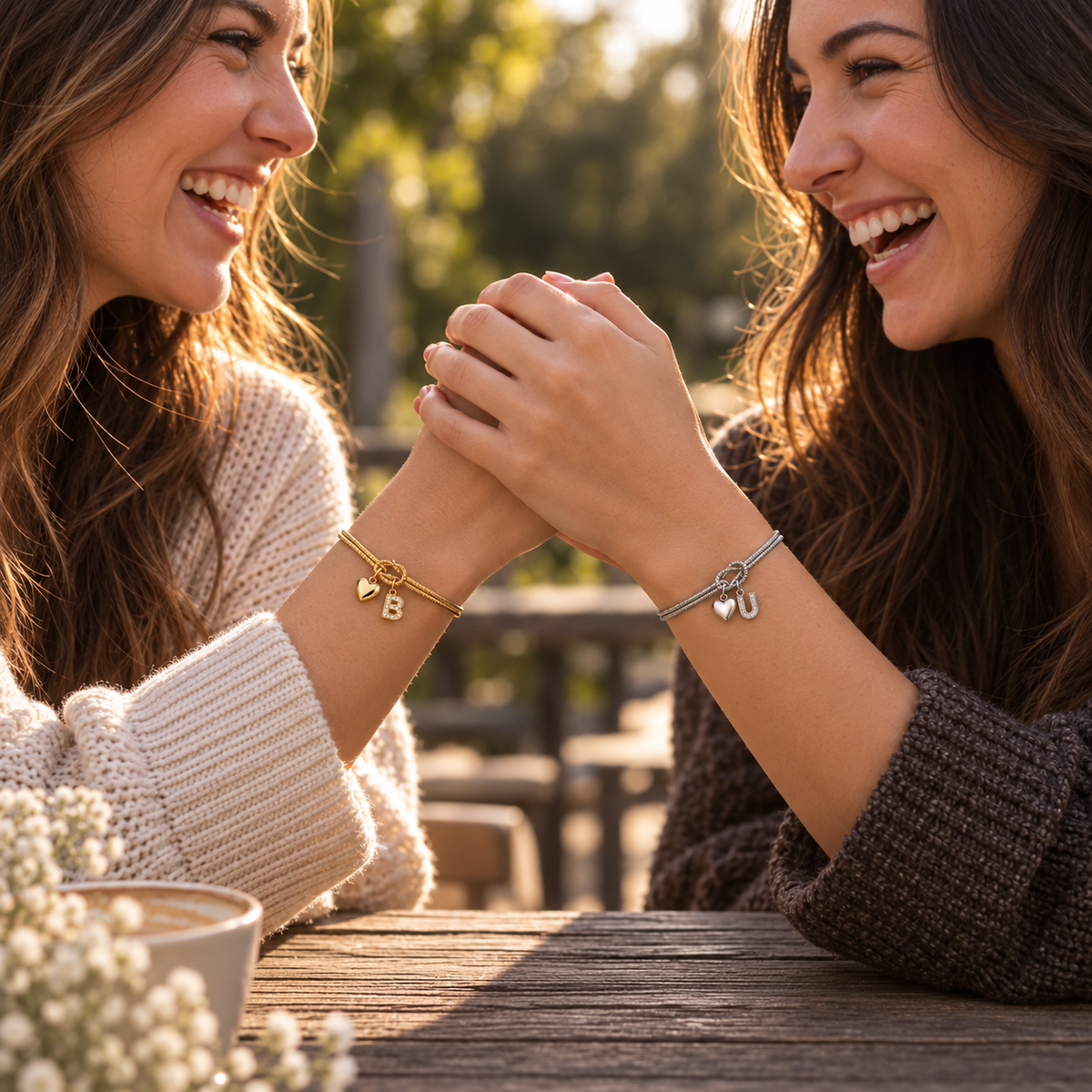 Love Knot Initial Bracelet
